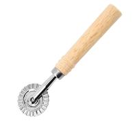 TEMU Cortador y Rodillo Multifunción con Mango de Madera, Accesorio de Cocina para Caravanas y Autocaravanas, Decoración y Moldeado de Bordes de Masa para Empanadas y Galletas