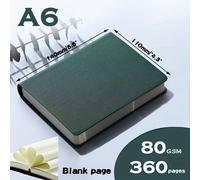 TEMU Cuadernos A6 360P /Vacío Diario Planificador Cuaderno Papelería para Oficina Material Escolar Agenda de con Puntillos 2024