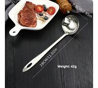TEMU Cuchara de Acero Inoxidable para Eliminar Grasa - Separador Instantáneo de Sopa y Aceite, Cucharón Filtro de Grasa para Cocinas Caseras, Duradero y Fácil de Usar para Colar Rápido