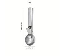 TEMU Cuchara para helado de acero inoxidable transfronteriza, pelador de papas, cuchara con , cuchara para helado, pelador de taro y de frutas
