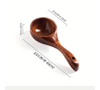 TEMU Cuenco Medidor de Arroz, Cuchara para , Cucharón Grande de Madera para Cocina , Taza Medidora de Granos, Cucharilla para Sopa