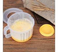 TEMU Cuenco mezclador multifuncional con y taza medidora - Plástico duradero, para ensaladas y repostería