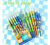 TEMU de 12 bolígrafos azules borrables de Disney Toy Story, diseño de dibujos animados, ideal para uso diario, regalo de , regalo de vacaciones, regalo de