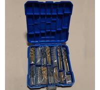 TEMU de 130 Brocas de Titanio y al - HSS4241, Multiusos , y Albañilería - Estuche Duradero
