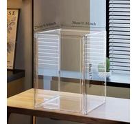 TEMU de Almacenamiento de Zapatos Transparente Extra Grande, de Zapatos Magnética Acrílica, de Figuras de Muñecas de Felpa, Vitrina de Exhibición, Estante de Almacenamiento