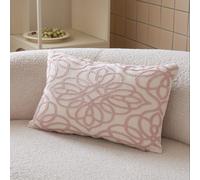 TEMU de almohada bordada en 3D, 1 pieza, de moda, simple, y floral, para desplazamientos de toda temporada, para decoración del hogar, , dormitorio, fiestas