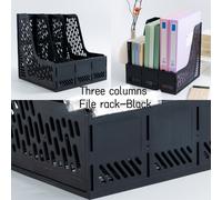 TEMU de archivos gruesa, soporte de archivos de escritorio, cesta organizadora de tres columnas para guardar archivos, contratos, documentos y libros