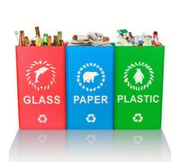 TEMU de basura de tres en uno con , fácilmente residuos de cocina, basura , papel de desecho, etc. La lo más de usar, manteniendo y ordenado. Plegable para un almacenamiento fácil y práctico