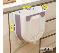 TEMU de Basura Plegable para Pared - Contenedor de Almacenamiento Colgante de Plástico Expandible para Cocina, Portátil para Cocina y Baño