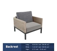 TEMU de Cojín de Sofá Universal para Interior y Exterior con Cruzada de Terciopelo Jacquard de 1/2/3 Plazas, Reemplazo de Respaldo de Cojín de Sofá y