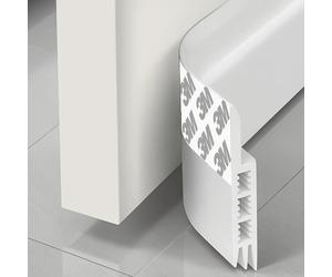 TEMU de corriente de aire para puerta de 43 pulg./110 cm, bloqueador de corriente de aire debajo de , aislante para puertas, burlete, láminas, rollos y tiras para detener ruido, adhesivo fuerte