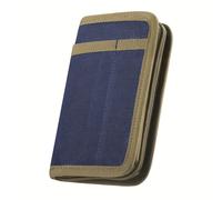 TEMU de diario de lona encerada para cuadernos de , de bolsillo para cuaderno con soporte para bolígrafo, cubierta para libro de planificador personal