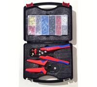 TEMU de herramientas para crimpado de cables con alicates dobles, 1200 piezas de bloque de terminales VE, alicates de crimpado HSC86-4A, alicates , kit de cableado eléctrico