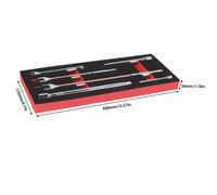 TEMU de impacto de grado industrial de 6 piezas | llave de 1/4/3/8/1/2 + barra de extensión | resistencia para reparación de automóviles y mecánico