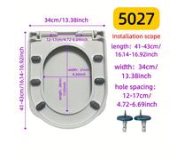 TEMU de Inodoro , de Inodoro Engrosada con Elevador Incorporado, Accesorio Universal para Inodoro, de Inodoro Engrosada y Duradera con Cierre UVO, Modelos 5027 y 5028 Disponibles en Varios Tamaños