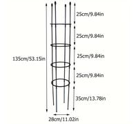 TEMU de jardín empalmable para hogar y jardín, soporte de plantas de plástico apilable, vertical para plantas trepadoras en , para interior inoxidable