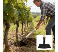 TEMU de jardín para deshierbar, de jardín resistente para arar, , , , descompactar la , deshierbar con mango para jardinería vertical, reduce la tensión en la espalda
