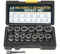 TEMU ¡ de los Pernos y Tuercas Oxidados o Atascaditos con Juego De 14 Sockets! Compatible para Accionamiento Hexagonal del Tamaño 1.0"-3.8", Cubriendo desde 6. 19 mm. Diseñado ,