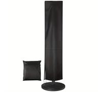 TEMU de parasol de resistencia - Tela Oxford 210D, protector de parasol de patio con cierre de cremallera, de parasol de jardín al grande, negro, cubierta de patio al