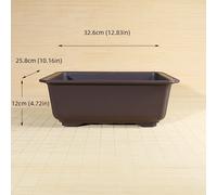 TEMU de resina plástica con forma rectangular de arcilla para uso doméstico, jardín exterior, para bonsái