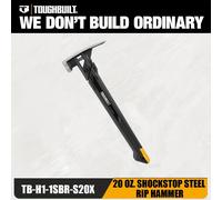 TEMU de Rip con cabeza de acero y cara fresada ShockStop TB-H1-1SBR-S20X de 20 oz