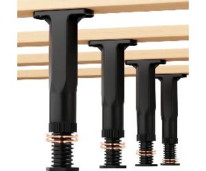 TEMU de soporte ajustables para somier, de 5,9 a 11 pulgadas, ajuste universal para camas king y queen size, fácil instalación, no necesita electricidad, soporte resistente.