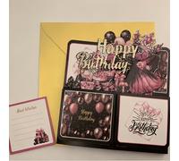 TEMU de Tarjeta de 3D Pop-up Única con Sobres y Notas - Diseño de Tallado Láser en Papel - Tarjetas de Felicitación Pop-up para Familias, y Queridos - Ideal para de San Valentín y Celebraciones de