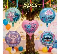 TEMU Decoraciones de , pancarta de , juego de 5 piezas de banderines/Decoración del hogar estilo Lilo & Stitch y , para decoración de interior y exterior, regalo exquisito para de San Valentín, de o