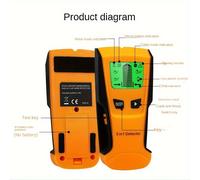 TEMU Detector de metales para cables de pared, detector de cables metálicos ocultos, escáner de barras de refuerzo de hormigón para paredes de carga
