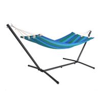 TEMU DETEX® Hamaca de Jardín 200x80cm Hamaca Colgante de Tela Exterior Soporte Incluido Camping