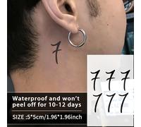 TEMU Diseño en tatuajes semipermanentes | Fácil y exquisito, mate natural, resistente 1-2 semanas, fácil de aplicar | Decoración corporal