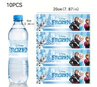 TEMU Disney Set de 10 Stickers Reutilizables de Agua con Frozen | Decoraciones Temáticas de Dibujos Animados para Fiestas de , Ideales para Reuniones