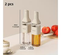 TEMU Dispensador de Aceite y VEELAR Botella de Vidrio para Cocina, Jarra de Aceite de Oliva, Botella de Aceite de Oliva de Vidrio | 500ml, Juego de 2