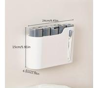 TEMU Dispensador de Bolsas de Basura en la Pared de 1 Pieza - Sin Taladro, Soporte de Bolsas de Plástico de Fácil Acceso para Almacenamiento en Cocina y Baño