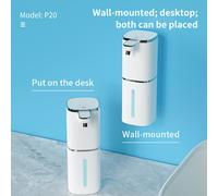 TEMU Dispensador de Jabón Automático Recargable de 400 ml, Montaje en Pared, de Manos Sin , con Carga USB, para Baño, Cocina, Hotel, Hospital y Comercial, con Adhesivo de Montaje en Pared Sin Clavos