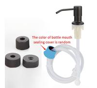 TEMU Dispensador de Jabón para Cocina de Acero Inoxidable con Ajuste para Fregadero, Manguera de Gel de Sílice de - Sin Plomo, Sin Batería, Adecuado para Limpiador de Platos y Desinfectante de Manos
