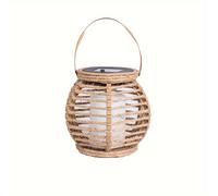 TEMU DJGIFI Linterna de Cuerda de Cáñamo, Luz Solar para Jardín, Linterna Solar de , Vela Solar para Exteriores, Lámpara de Llama LED para Césped, Linterna Decorativa para Jardín, Ideal para Camping
