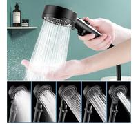 TEMU Ducha de de gran para hogar y hotel | Cabezal cuadrado de gran panel con orificios gruesos | Aumento de presión ultra potente | Rociador individual de gran de agua para baño