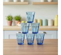 TEMU DURALEX | Set 6 Vasos Vidrio Templado 31cl Marine Apilables, Pack Vasos Cocina Resistentes para Agua Zumo , Uso Diario, Colección Picardie