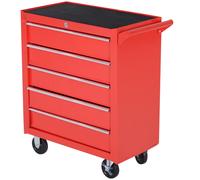 TEMU DURHAND Carro de Herramientas con Ruedas Cerradura tipo Mueble de Almacenamiento para Garaje y Hogar de Acero 69x33x75cm
