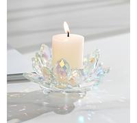 TEMU Elegante , Decoración de Mesa con Tema Religioso, de Mesa de Cristal de Medio para Fiestas e Iluminación Fotográfica