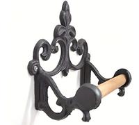 TEMU Elegante Soporte de Pared para Baño de Hierro Francés - Portarrollos de Papel Higiénico Decorativo con Almacenamiento, para Decoración del Hogar y Regalos