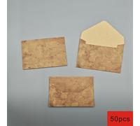 TEMU Elegantes sobres de papel vintage en juegos de 10, 50 o 100, que miden 4.13X2.76 pulgadas - Papelería autoadhesiva y duradera con un diseño , para invitaciones de y fiestas
