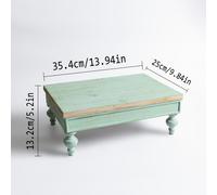 TEMU Elevador Decorativo de Madera, Soporte de Pedestal para Exhibición, Bandeja Elevada para Cocina, Decoración de Mesa para el Hogar, con y Altas, No para