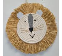 TEMU Encantador Colgante de Pared de Cabeza - Decoración Rústica de Granja para y Dormitorio, Tema Animal de Tela, Decoración de Pared , Colgante, Estilo Granja, Ocasión Universal, Tema Animal