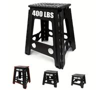 TEMU Escalón Plegable Soporta 300/400 Lbs, Taburete Plegable Antideslizante con Asa Portátil, Escalón de Plástico Compacto para Baño, Dormitorio, Cocina,