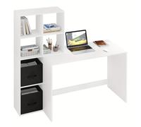 TEMU Escritorio de Oficina Moderno y Minimalista WOLTU con Metálico y de Madera - Escritorio para Estudio, Dormitorio o de Trabajo - Estación de Trabajo y Duradera
