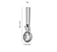 TEMU Espátula de acero inoxidable para helado, espátula creativa para helado, cuchara rebotadora, cucharón para frutas