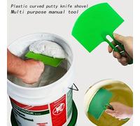 TEMU Espátula de masilla curva de plástico - una herramienta manual multiusos utilizada para rellenar juntas de yeso de paneles de yeso, raspar pintura, y construcción