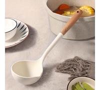 TEMU Espátula de Silicona Antiadherente con Mango de Madera - Utensilio de Cocina Duradero para Cocinar y Hornear, , Herramienta de Cocina